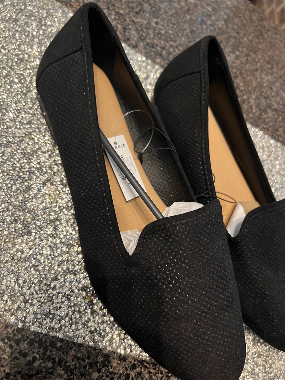 torrid Black Perforated Slip-On Flats - Picture 3 of 3
